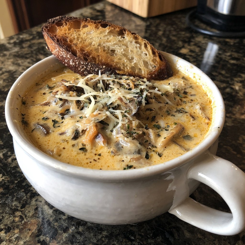 Philly Cheesesteak Soup Provolone Cheese