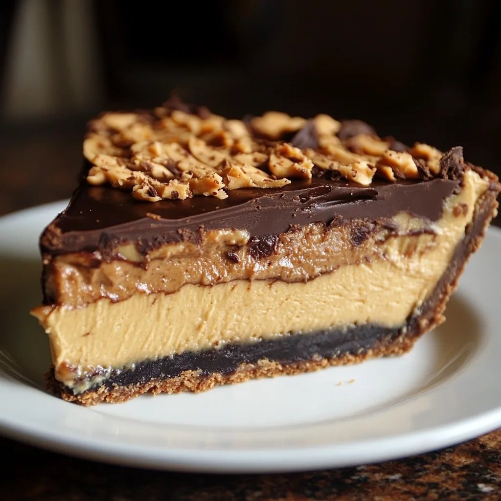 Decadent Layered Chocolate and Peanut Butter Pie