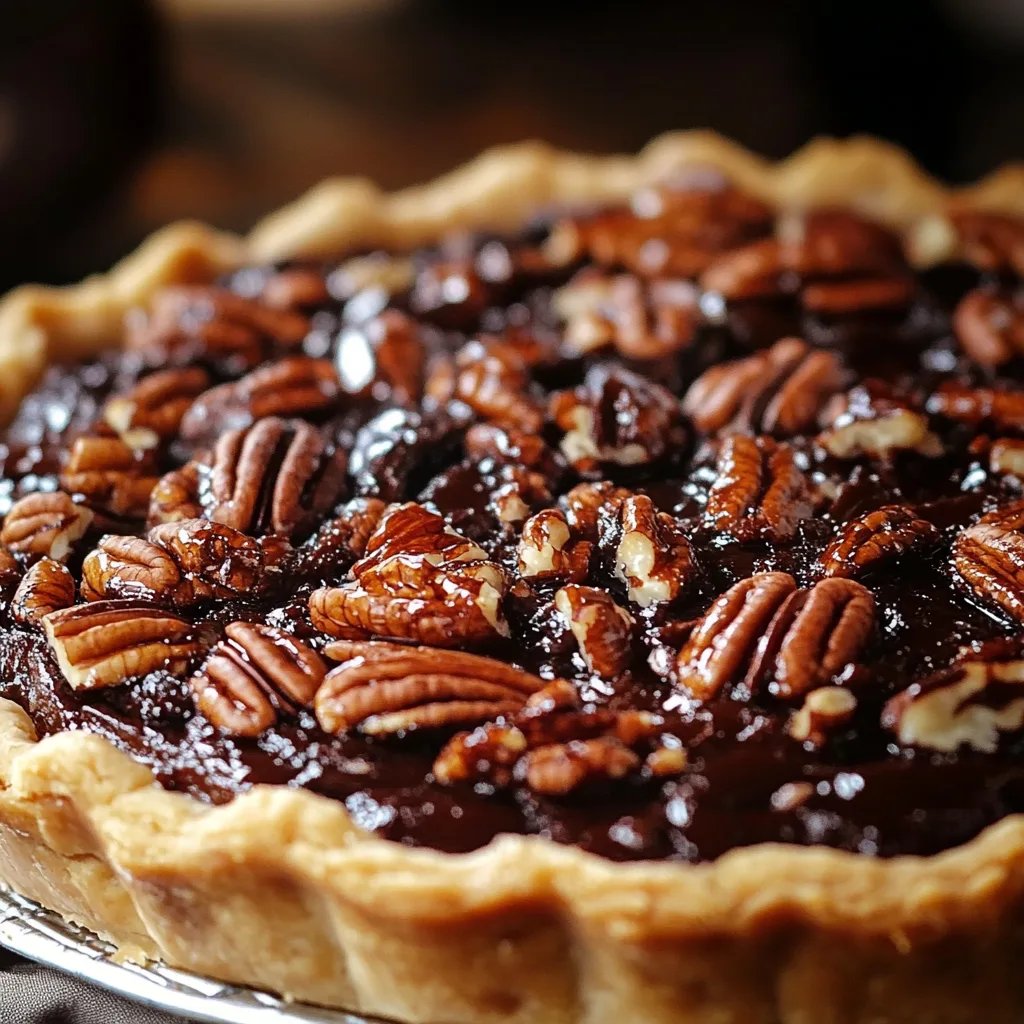 Texas Chocolate Pecan Pie