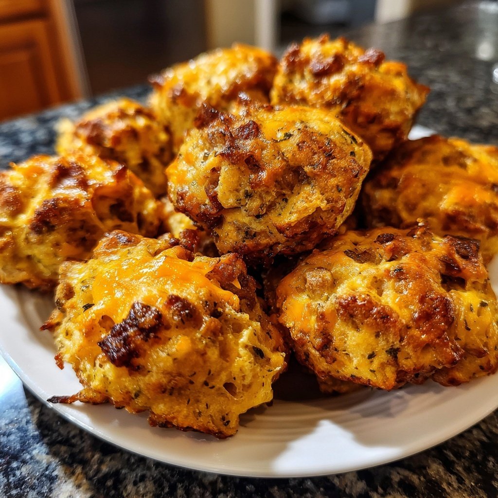 Easy Rotel Sausage Balls Recipe for Party Snacks