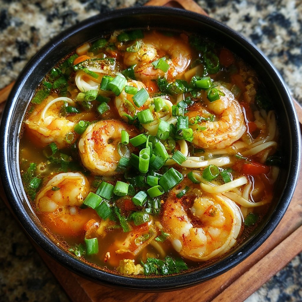 Chinese Shrimp Noodle Soup