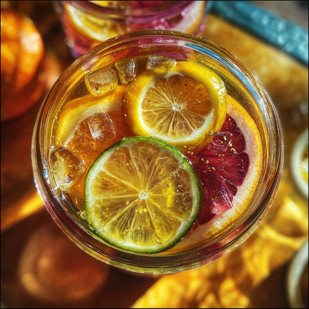 Winter Citrus Sparkler Mocktail