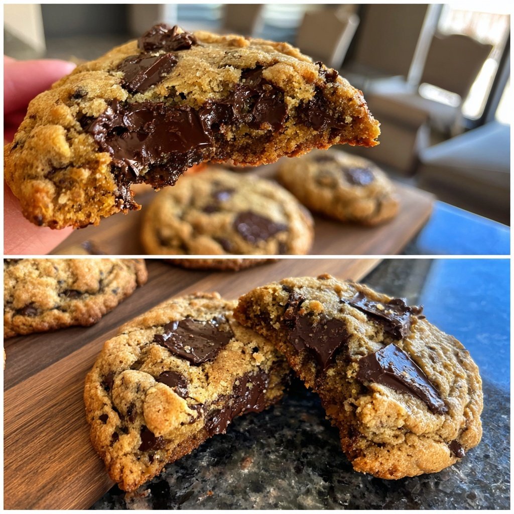 Brown Butter Sourdough Discard Chocolate Chip Cookies