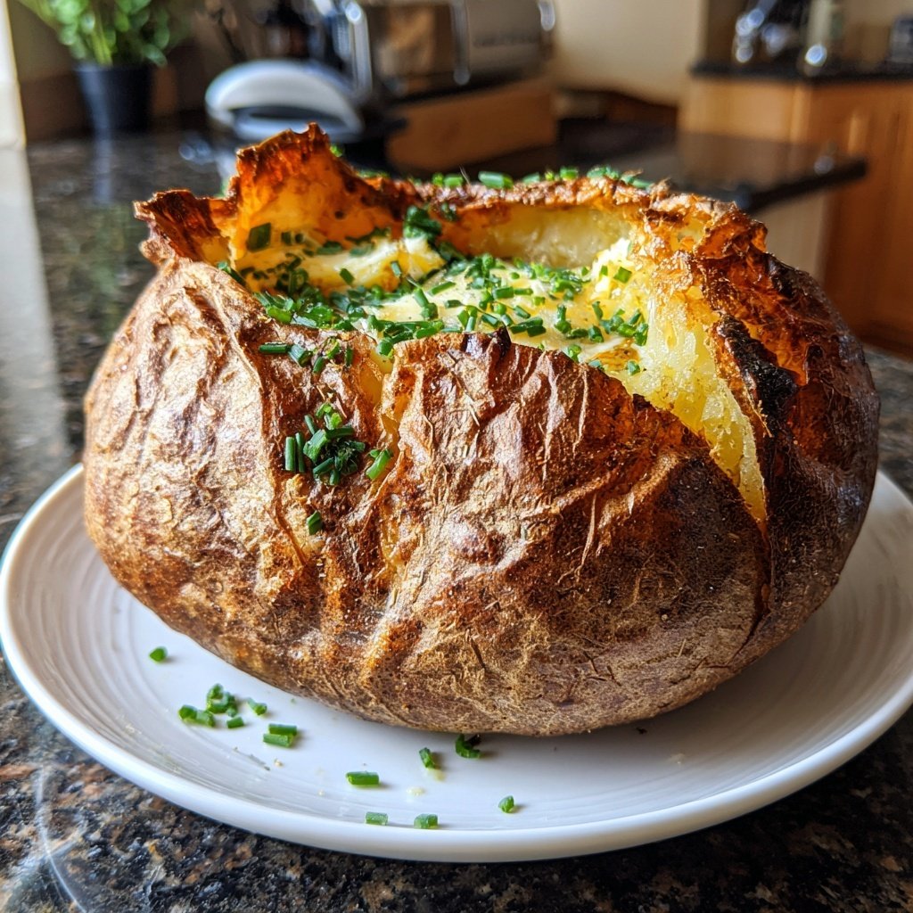 Perfect Baked Potato Crispy Golden