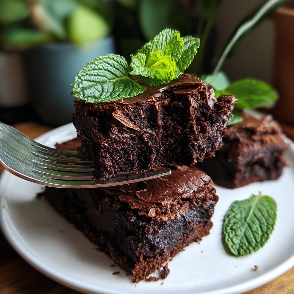 Cottage Cheese Mint Brownies