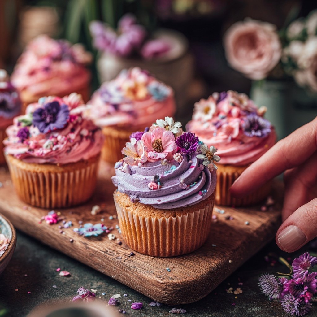 Gourmet Flower Cupcake Series