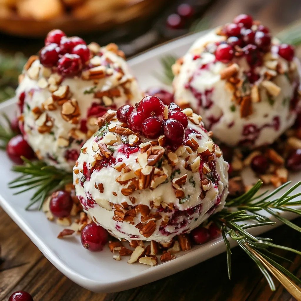 Festive Cranberry Pecan Cheese Ball