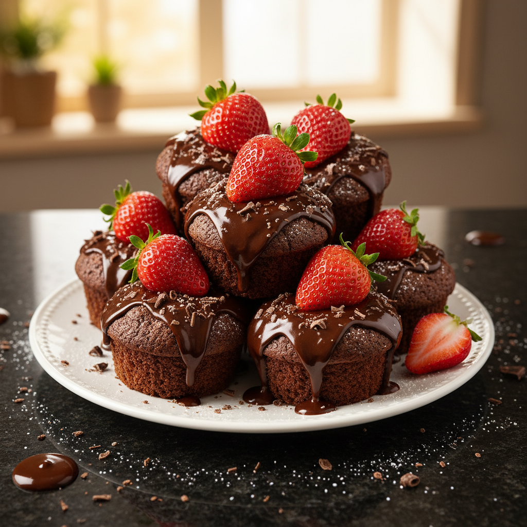 Chocolate-Covered Strawberry Cupcakes