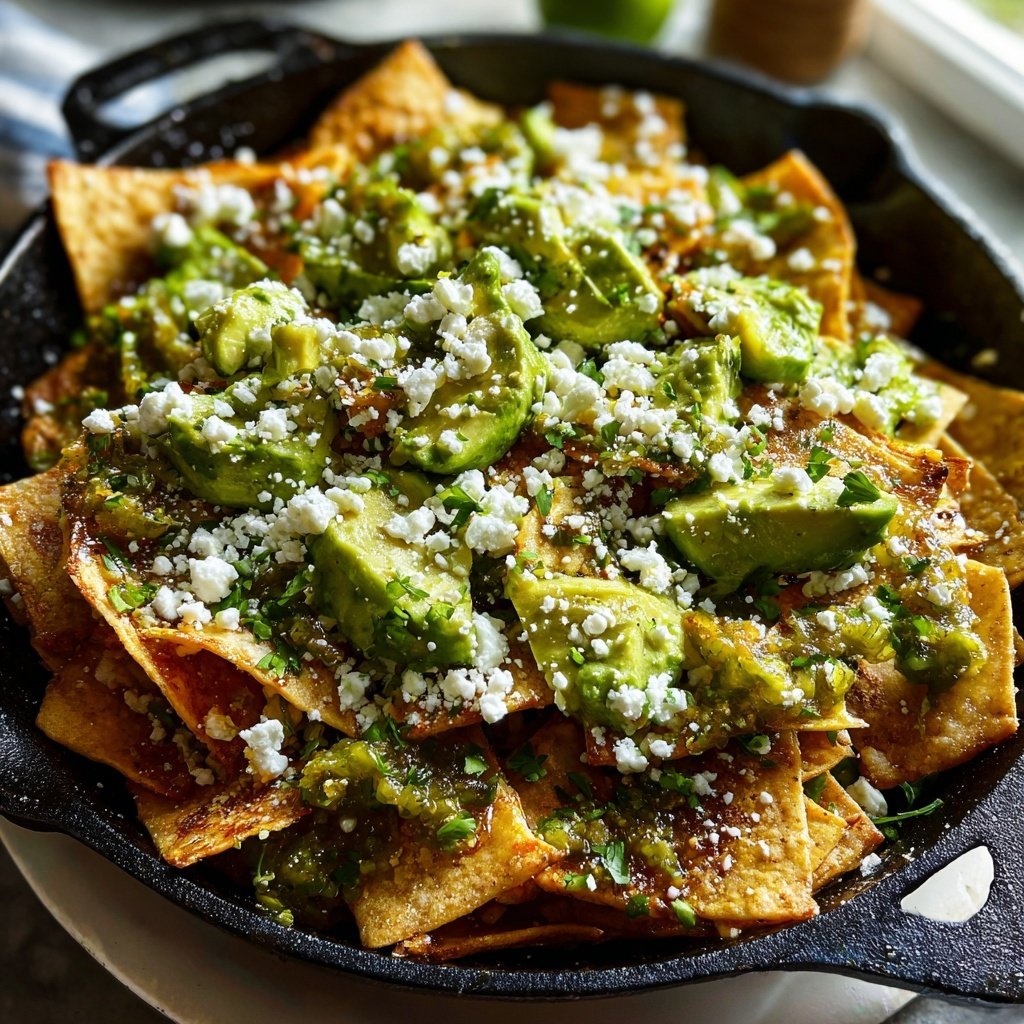 Chilaquiles Verdes Breakfast Skillet​