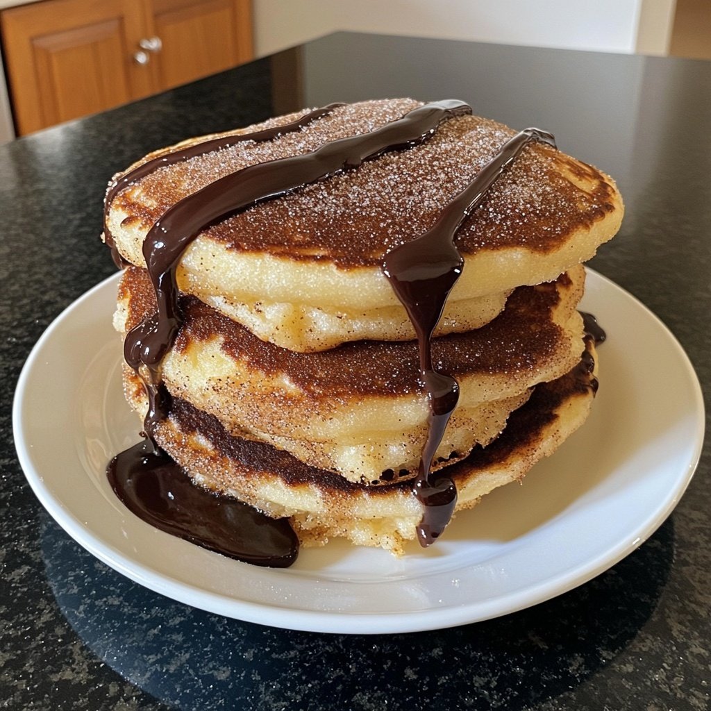 Irresistible Spanish Churro Pancakes