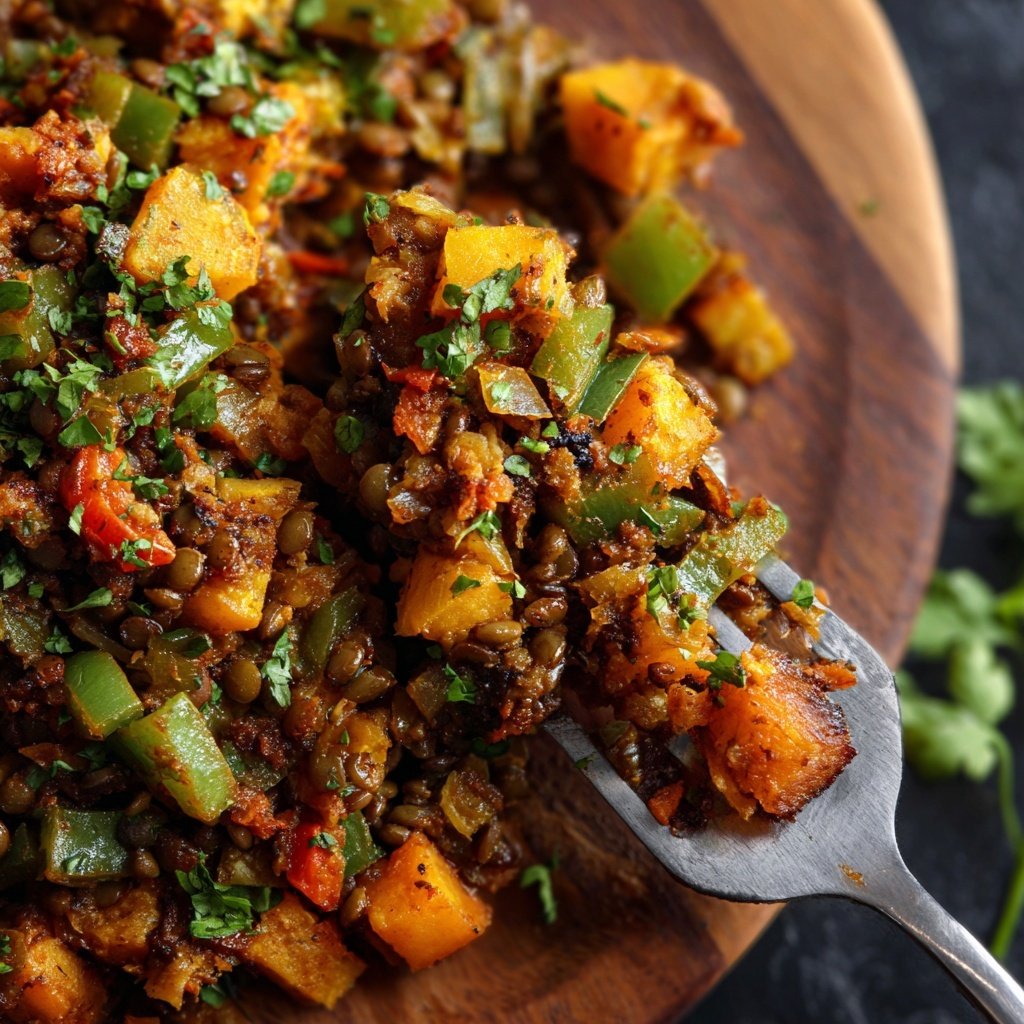 Lentil Sweet Potato Hash