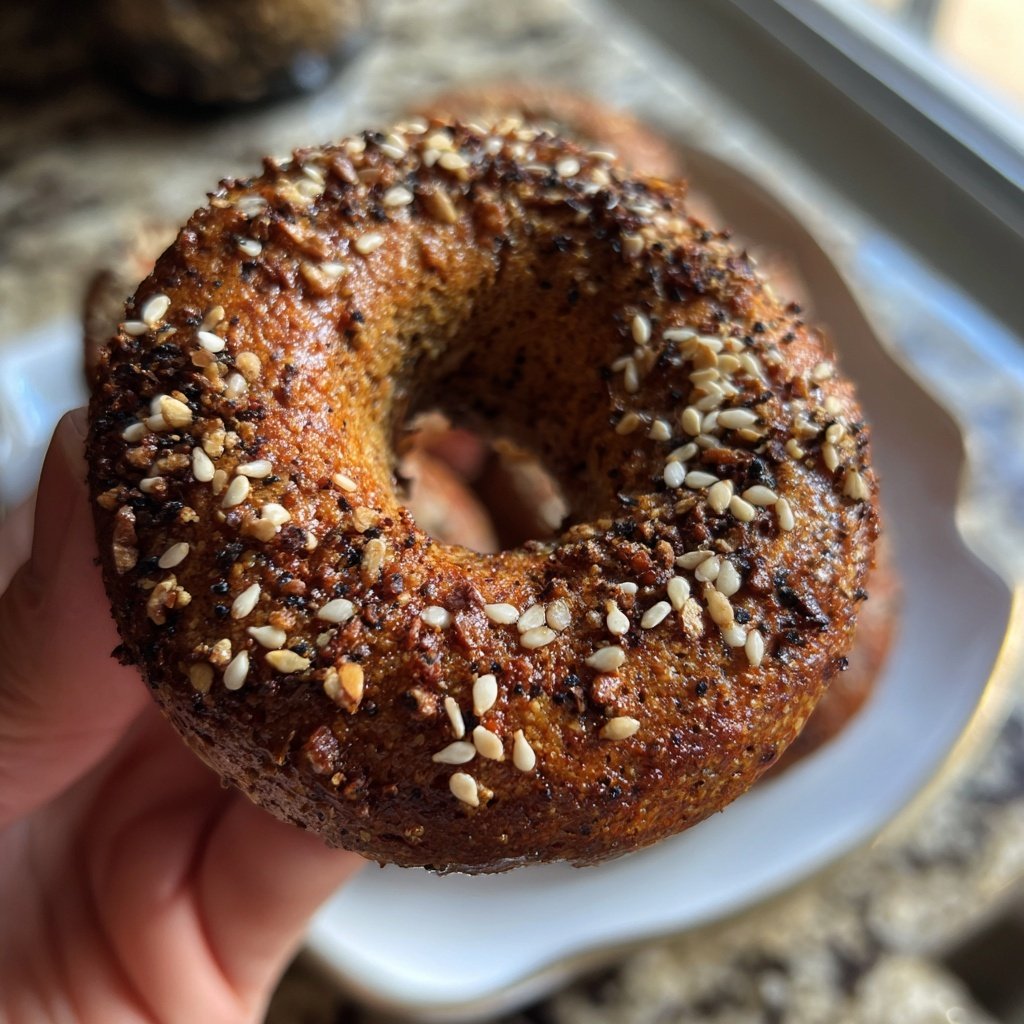Protein Bagels with Ginger Molasses Spice
