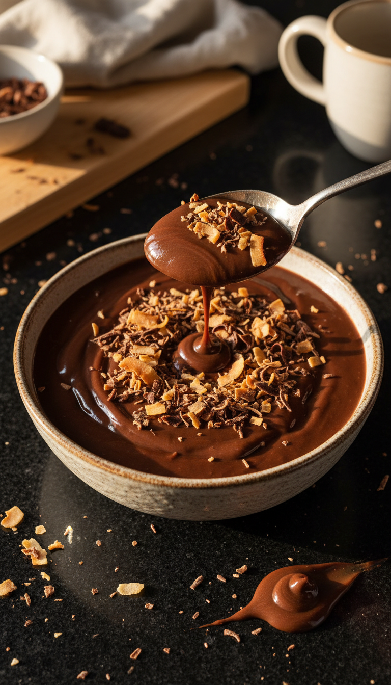 Chocolate Coconut Pudding