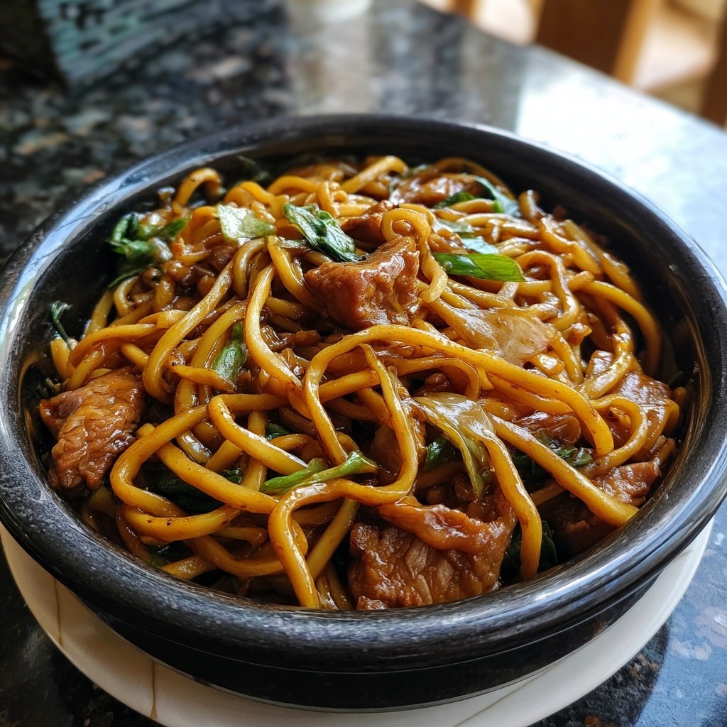 Instant Pot Pork Lo Mein Umami