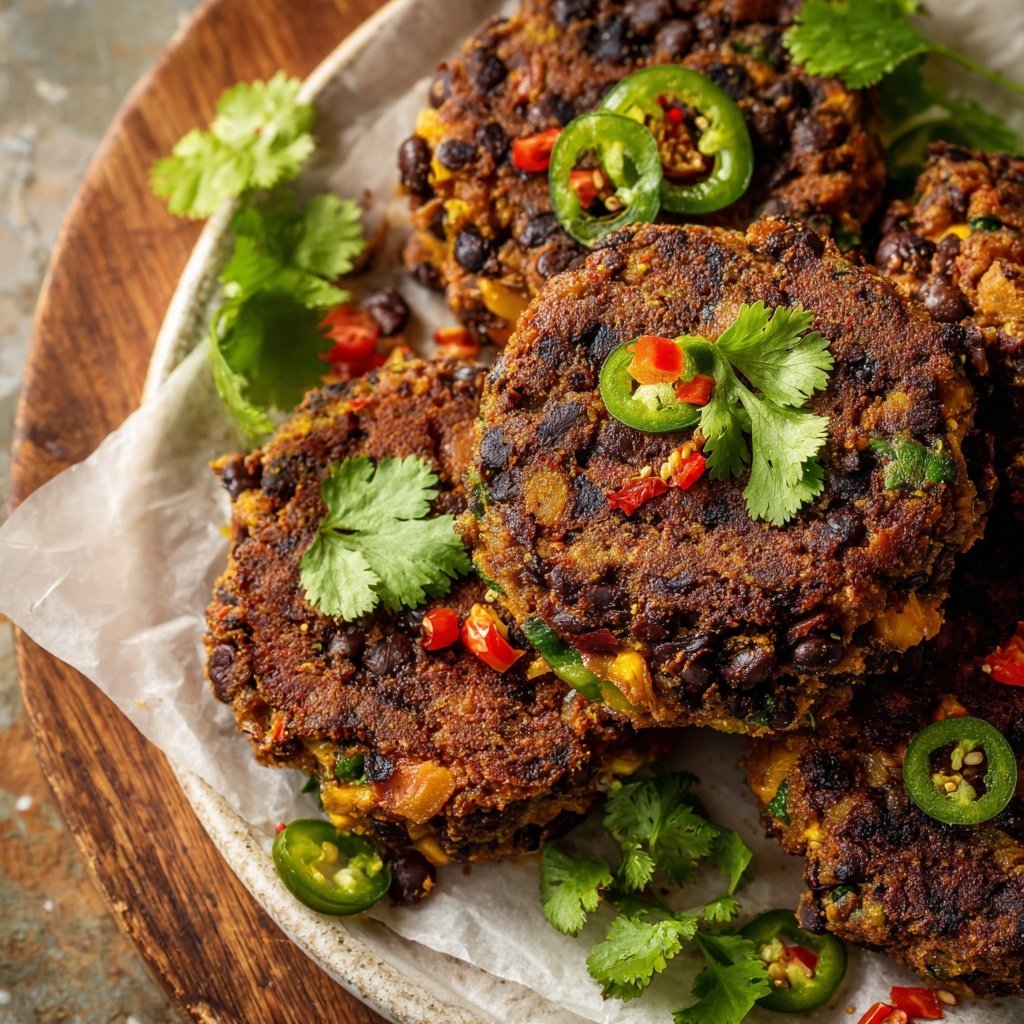 Zesty Black Bean Burgers