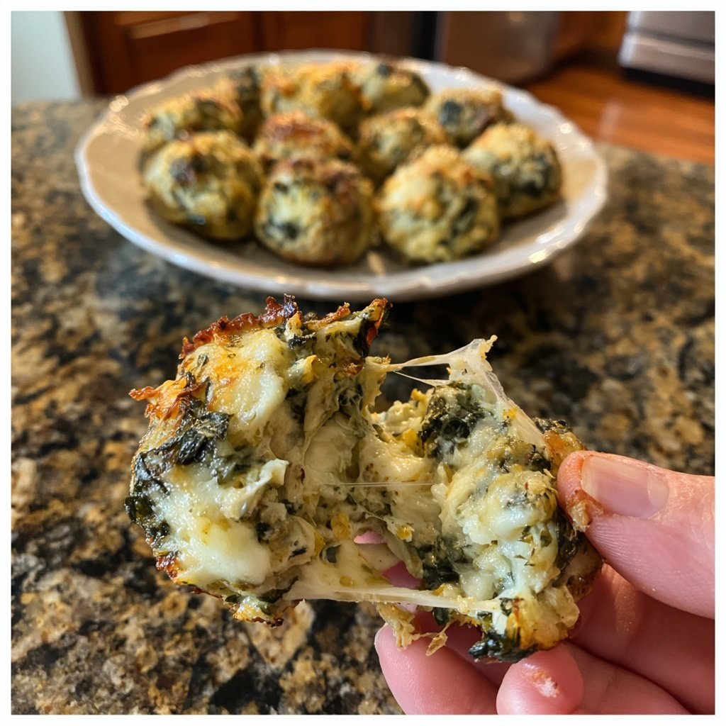 Spinach and Artichoke Dip Bites
