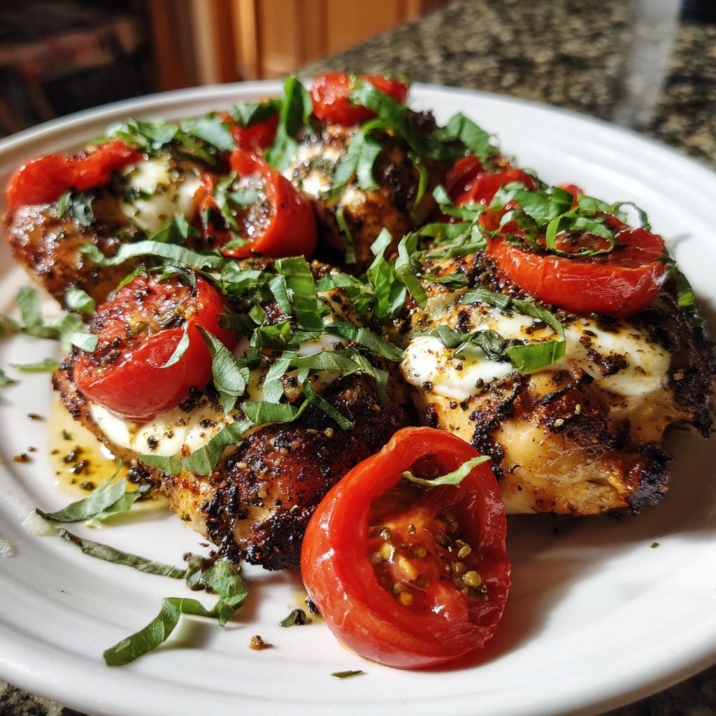 Balsamic Chicken Caprese with Fresh Basil