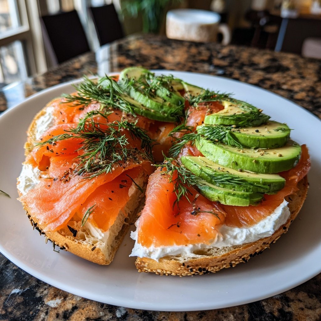 Smoked Salmon Breakfast Bagel