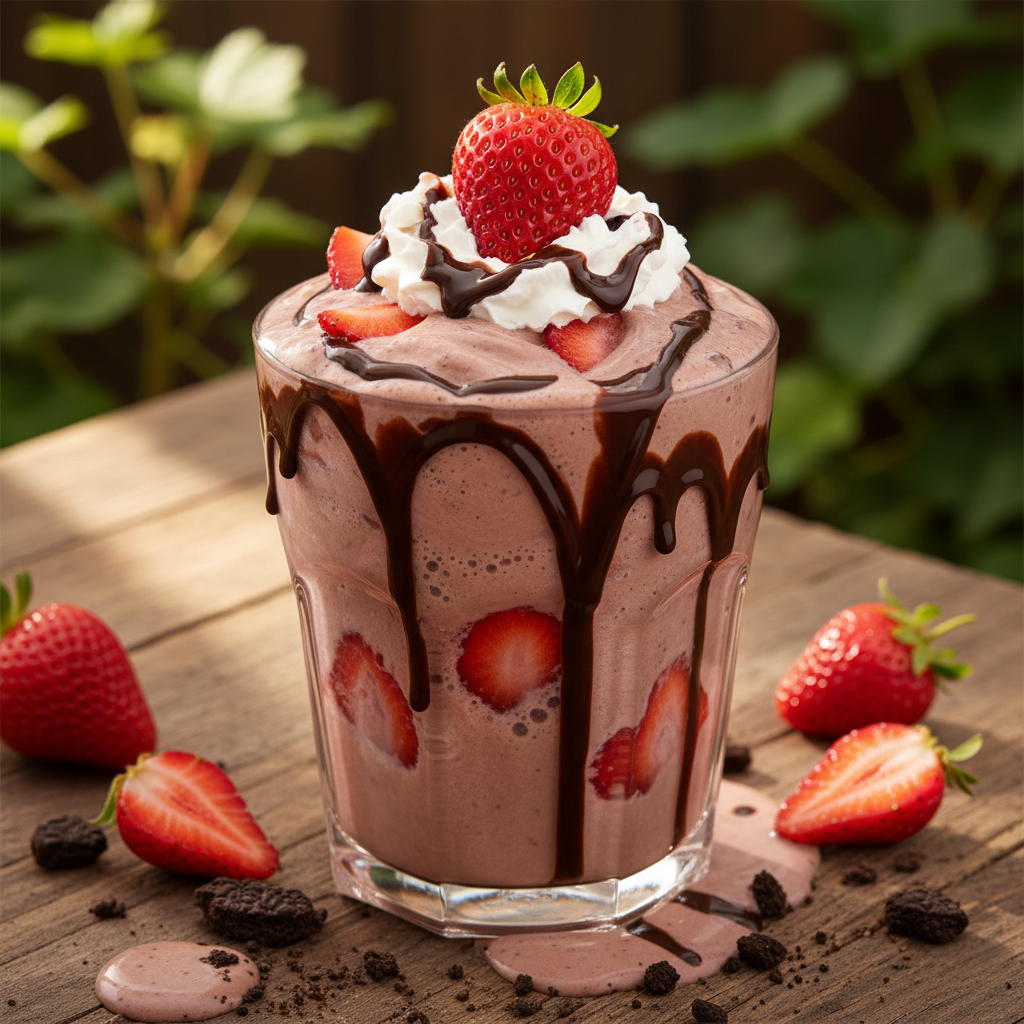 Chocolate Strawberry Milkshake