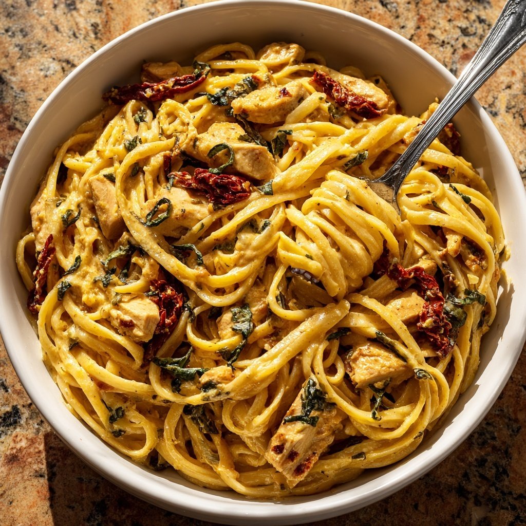 Sun Dried Tomato Chicken Pasta
