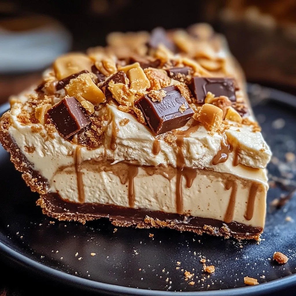 Butterfinger Pie with Peanut Butter