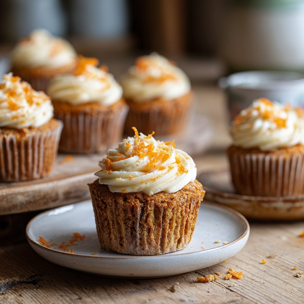 Carrot Cake Cupcakes with Cream Cheese