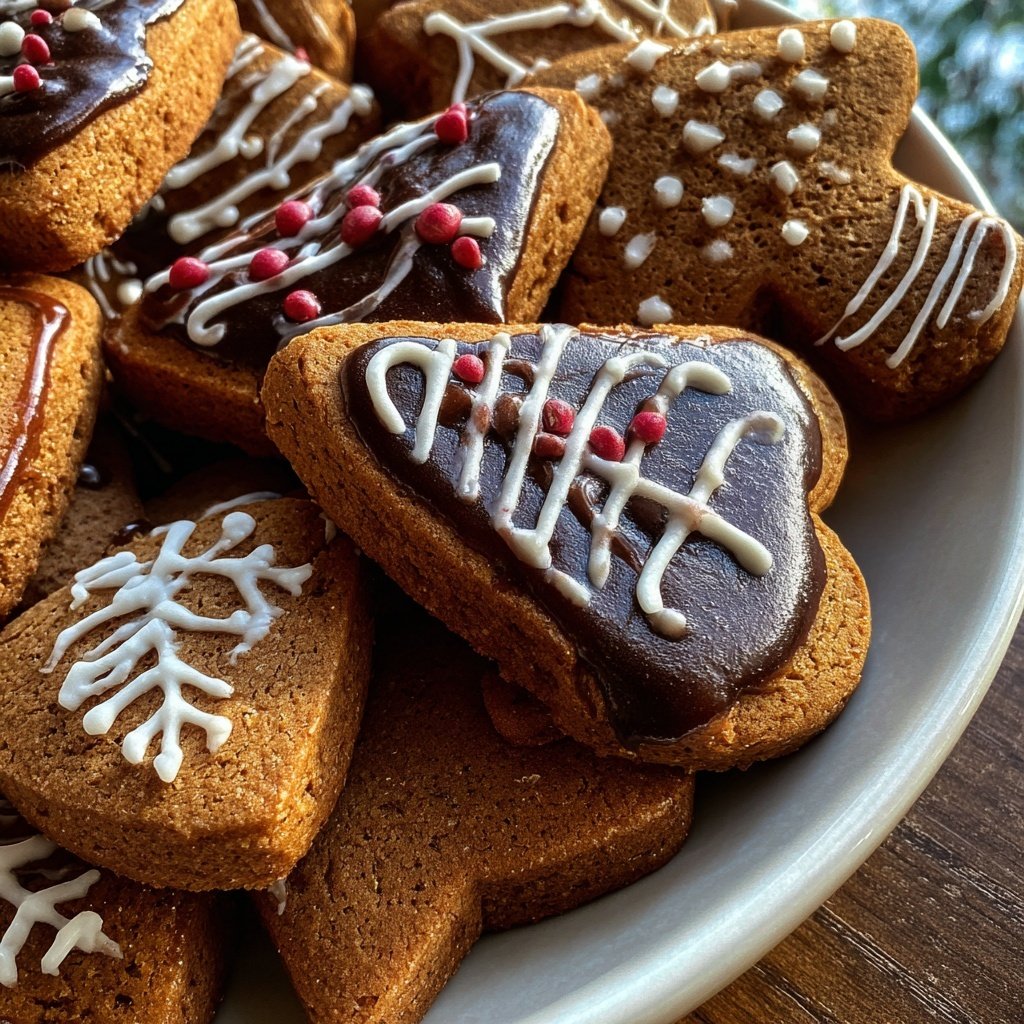 Gingerbread Cookies Spiced Molasses Frosting