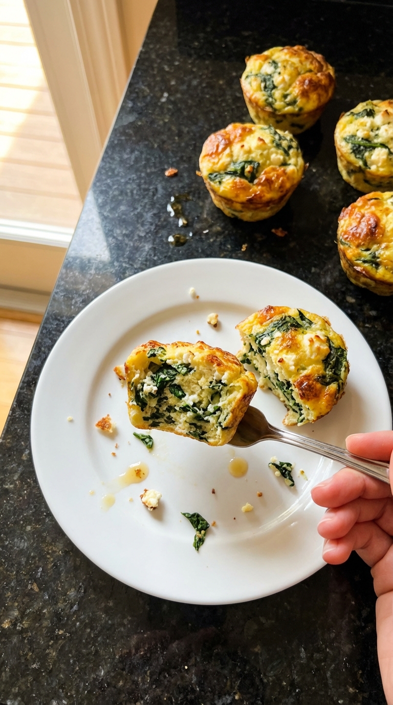 Wholesome Spinach Feta Egg Muffins