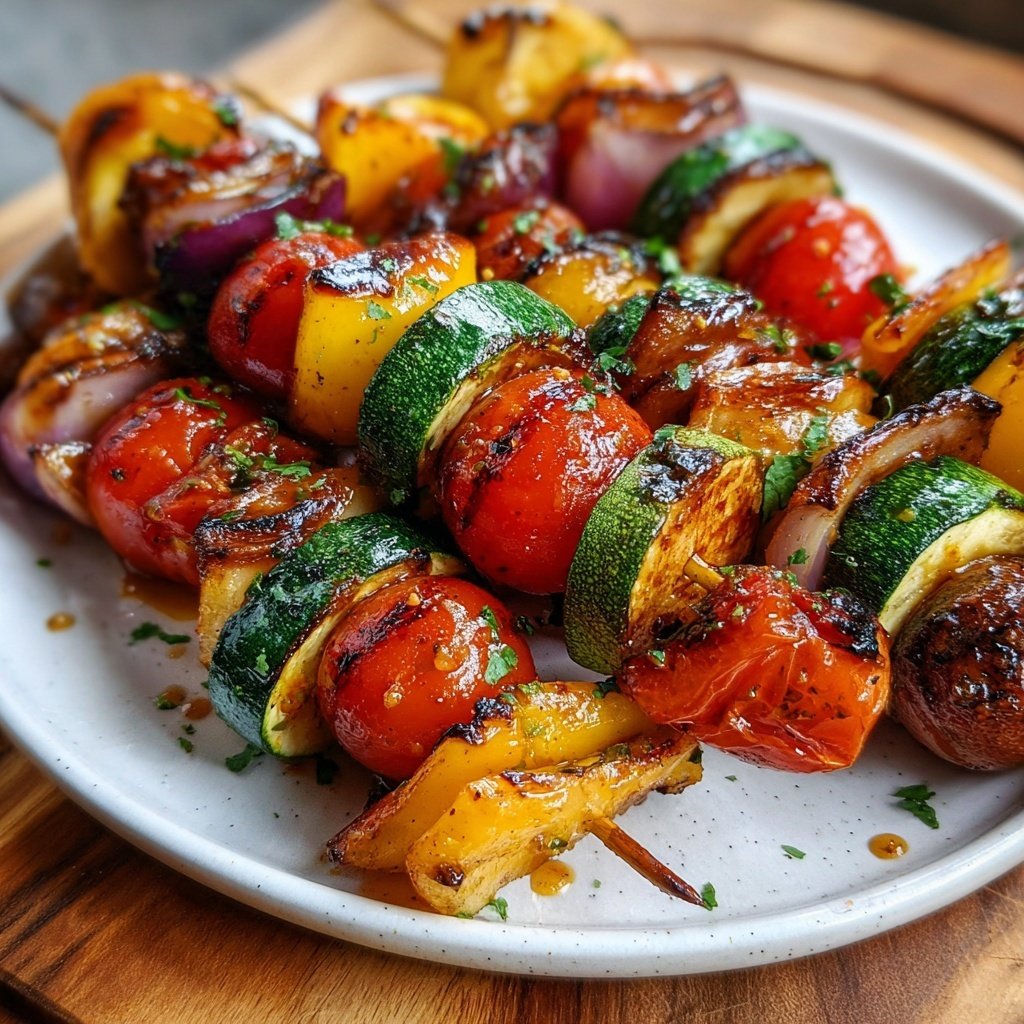 Sweet and Savory Veggie Skewers
