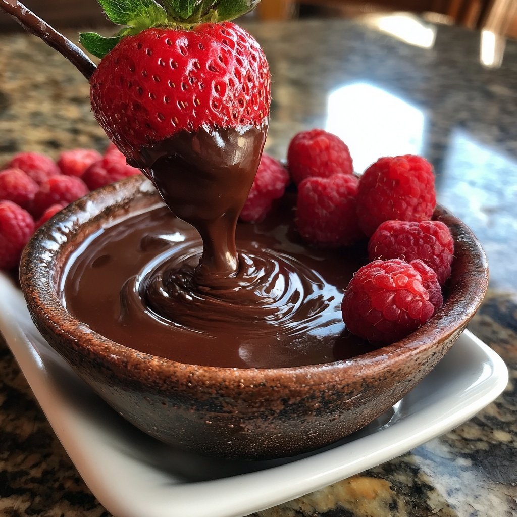 Passionate Raspberry Chocolate Fondue