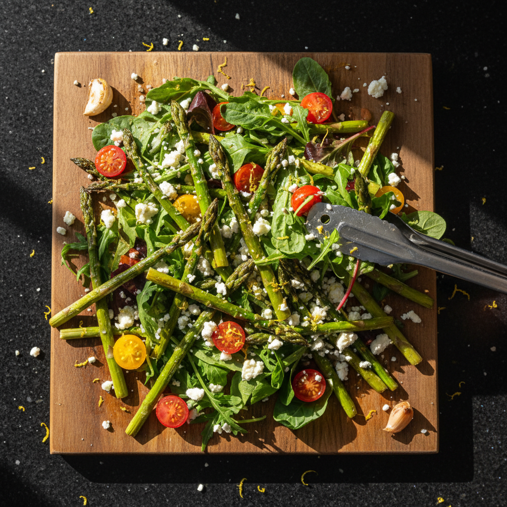 Romantic Roasted Asparagus Salad