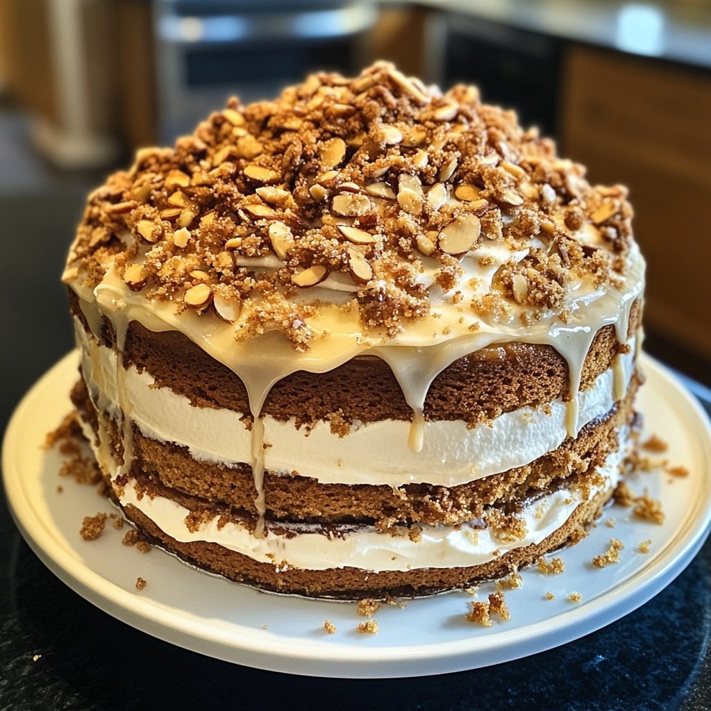 Capricorn Almond Praline Cake