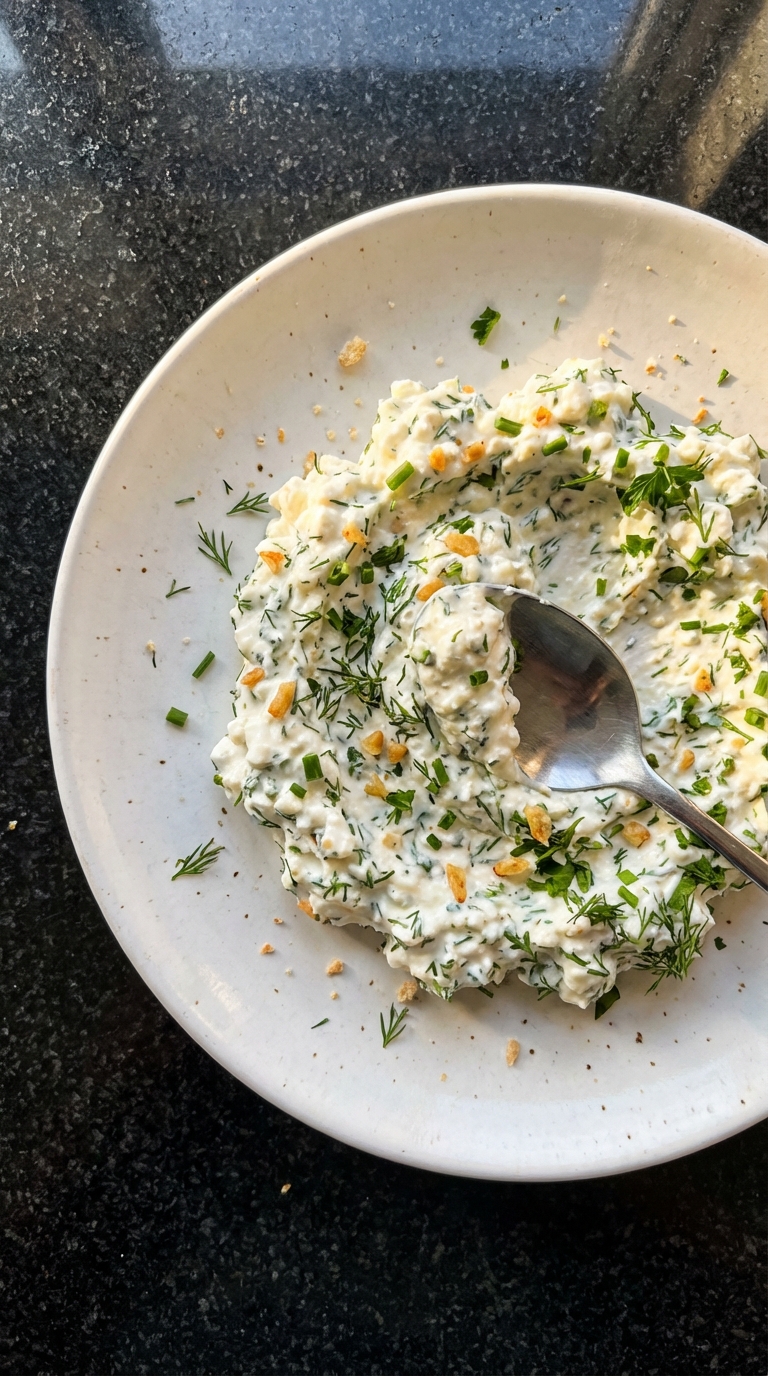 Garlic and Herb Cottage Cheese