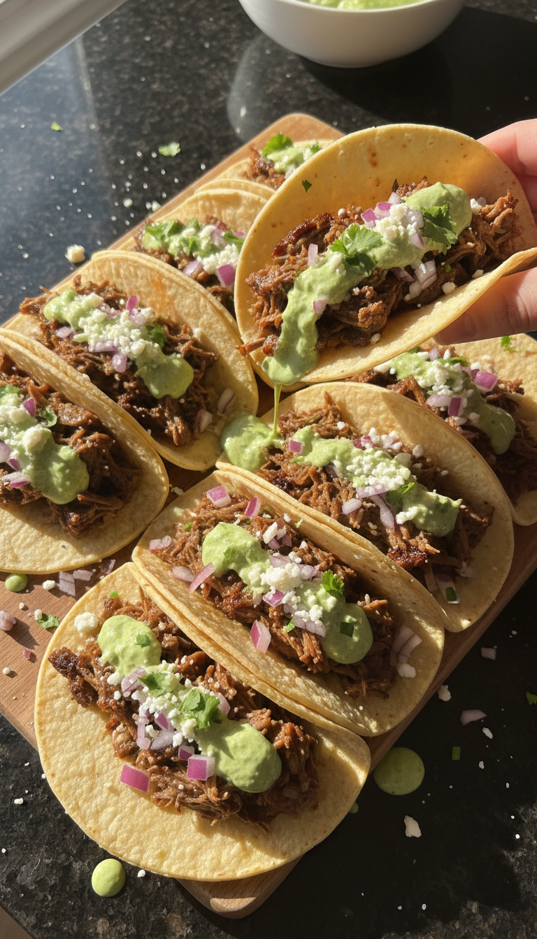 Beef Tacos with Cilantro Aioli