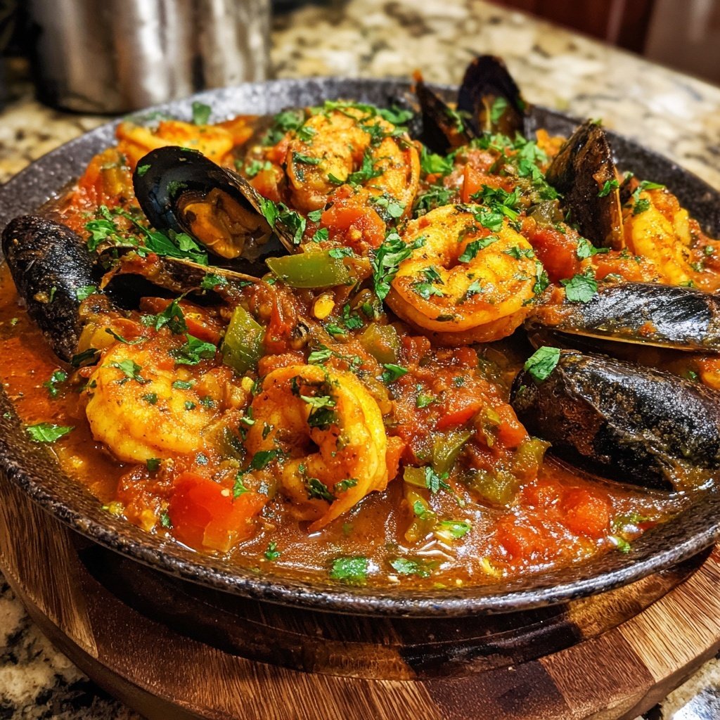 One-Pot Spicy Spanish Seafood Stew