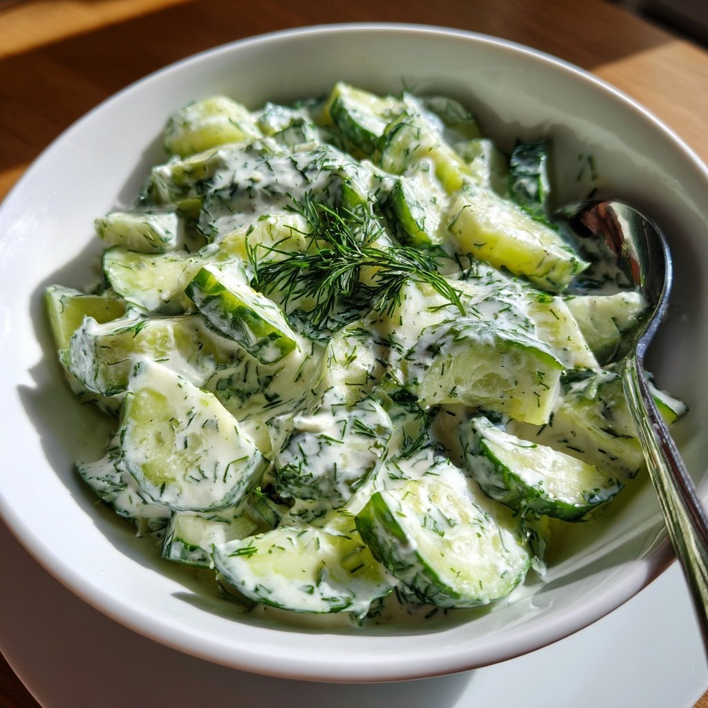 Creamy Cucumber Dill Salad